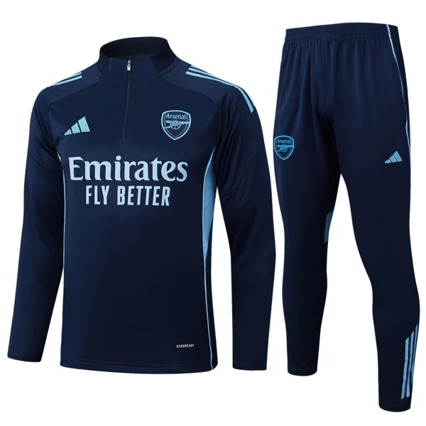 Arsenal Tuta Felpa da Allenamento 2025-26 - 1-4 Zip Blu Arsenal Tuta Felpa da Allenamento 2025-26 - 1-4 Zip Blu