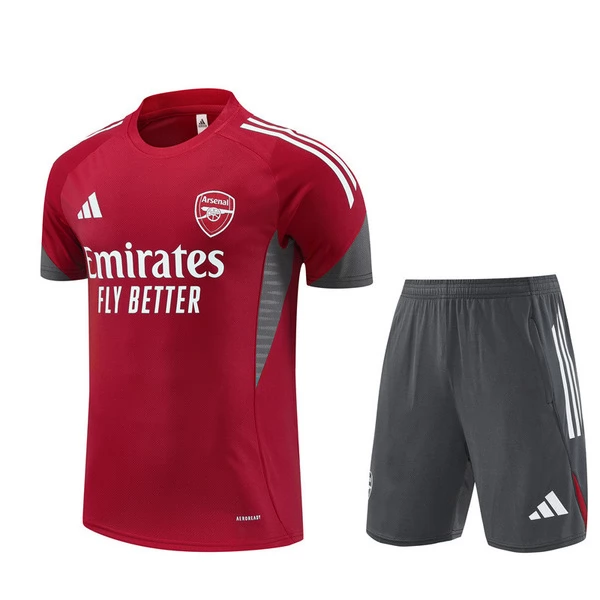 Arsenal Tuta Maglia da Allenamento Bambino 2025-26 - Shorts Rosso Arsenal Tuta Maglia da Allenamento Bambino 2025-26 - Shorts Rosso