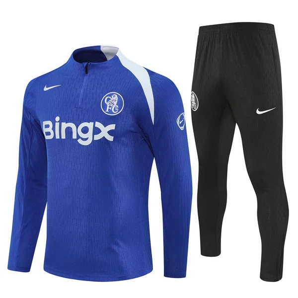 Chelsea Tuta Felpa da Allenamento Bambino 2025-26 - 1-4 Zip Blu Chelsea Tuta Felpa da Allenamento Bambino 2025-26 - 1-4 Zip Blu