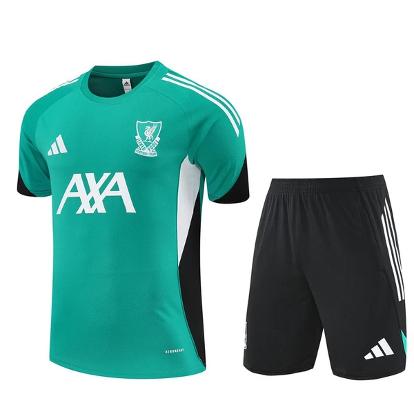 Liverpool FC Tuta Maglia da Allenamento 2025-26 - Shorts Verde Liverpool FC Tuta Maglia da Allenamento 2025-26 - Shorts Verde