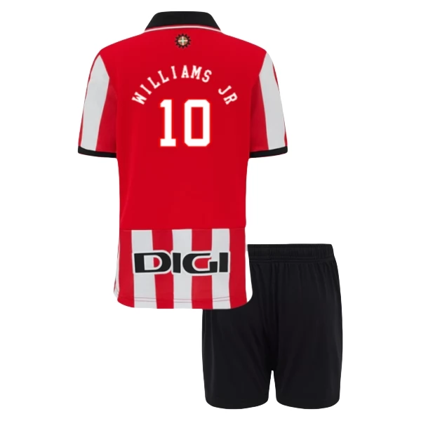 Maglia Athletic Bilbao Williams JR 10 Divisa Gara Prima Bambino 2025-2026 Maglia Athletic Bilbao Williams JR 10 Divisa Gara Prima Bambino 2025-2026