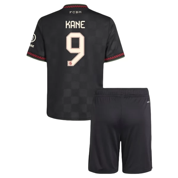 Maglia FC Bayern München Kane 9 Divisa Gara Terza Bambino 2025-2026 Maglia FC Bayern München Kane 9 Divisa Gara Terza Bambino 2025-2026