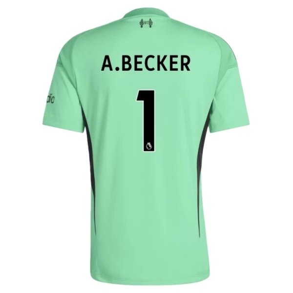 Maglia Liverpool FC A.Becker 1 Divisa Gara Prima Portiere 2025-2026 Maglia Liverpool FC A.Becker 1 Divisa Gara Prima Portiere 2025-2026